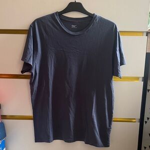 GAP Men's Cotton Dark Gray Slate Blue Short Sleeve Tee - Size Small